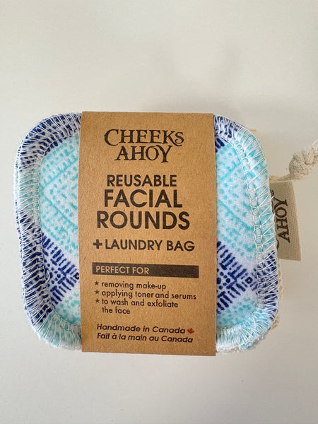 Cheeks Ahoy Facial Rounds (12) & Laundry Bag