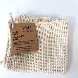 Cheeks Ahoy Large Mesh Laundry Bag