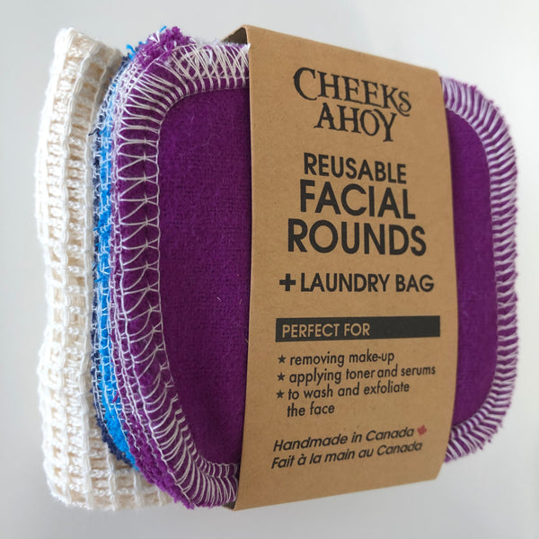 Cheeks Ahoy Facial Rounds (12) & Laundry Bag