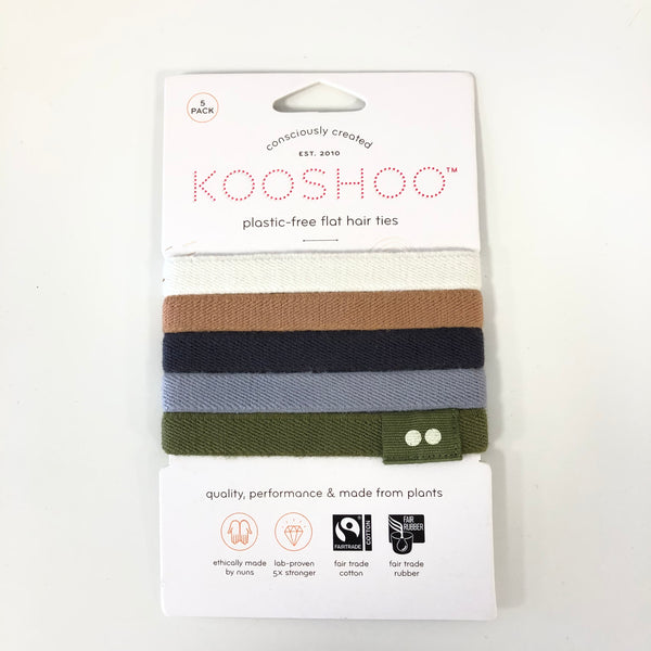 Kooshoo Hair Ties Flat 5 Pack