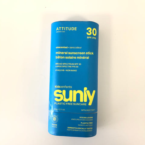 Attitude Mineral Sunscreen Kids Unscented