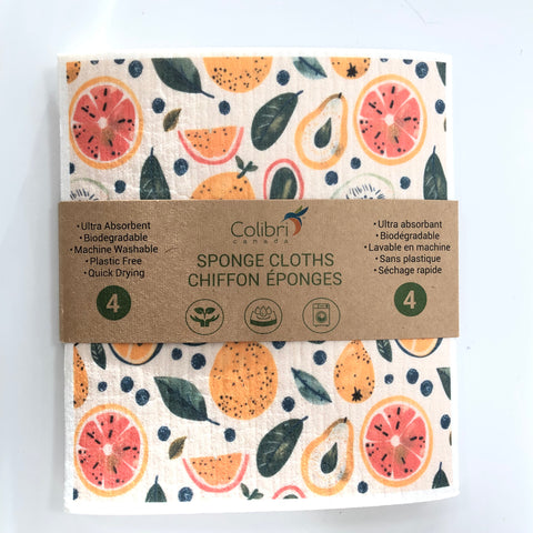 Sponge Cloth Sets (4) Colibri