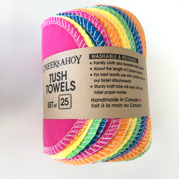 Cheeks Ahoy Tush Towels pre-rolled (set of 25)