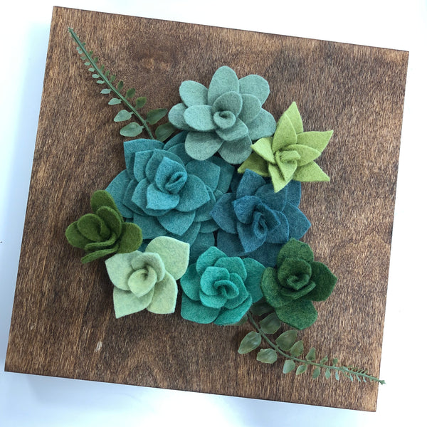 Floral Felt Art