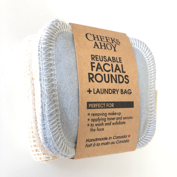 Cheeks Ahoy Facial Rounds (12) & Laundry Bag