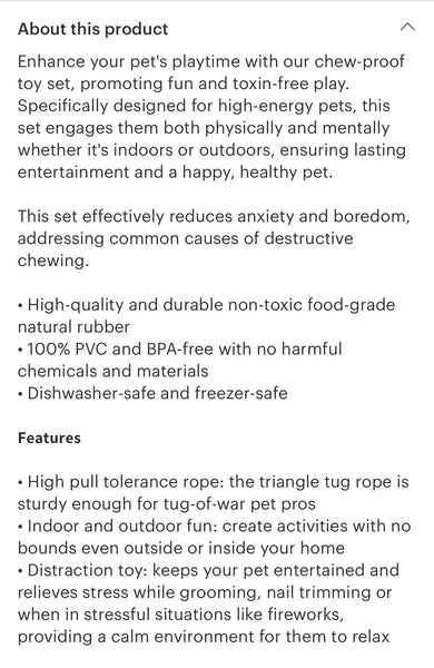 Pet Playtime Set
