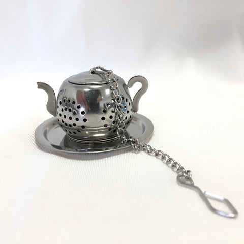 Tea Infuser Stainless Steel Teapot and tray