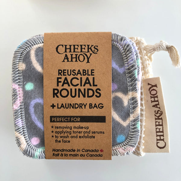 Cheeks Ahoy Facial Rounds (12) & Laundry Bag