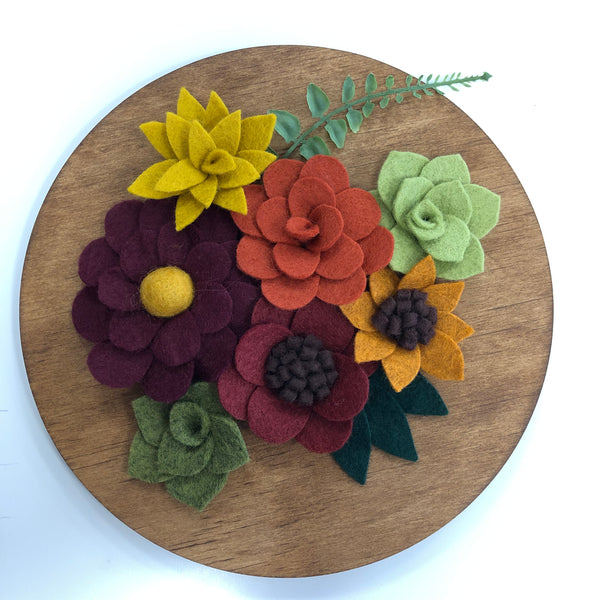 Floral Felt Art