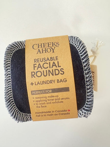 Cheeks Ahoy Facial Rounds (12) & Laundry Bag
