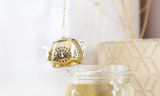 Tea Infuser Gold Teapot