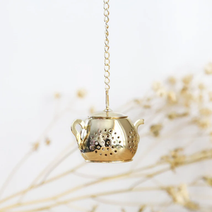 Tea Infuser Gold Teapot