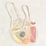 Natural Cotton Netted Shoulder Bag