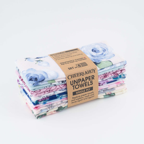 Cheeks Ahoy Unpaper Towels Single Ply 8 pack