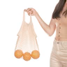 Natural Cotton Netted Hand Bag