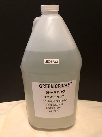 Green Cricket Shampoo Coconut Bulk Refill