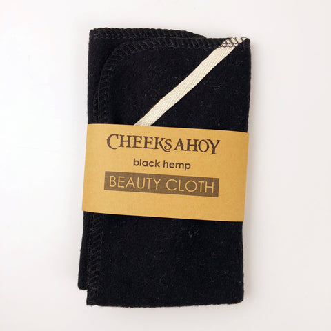 Cheeks Ahoy Hemp Beauty Cloth (Black)