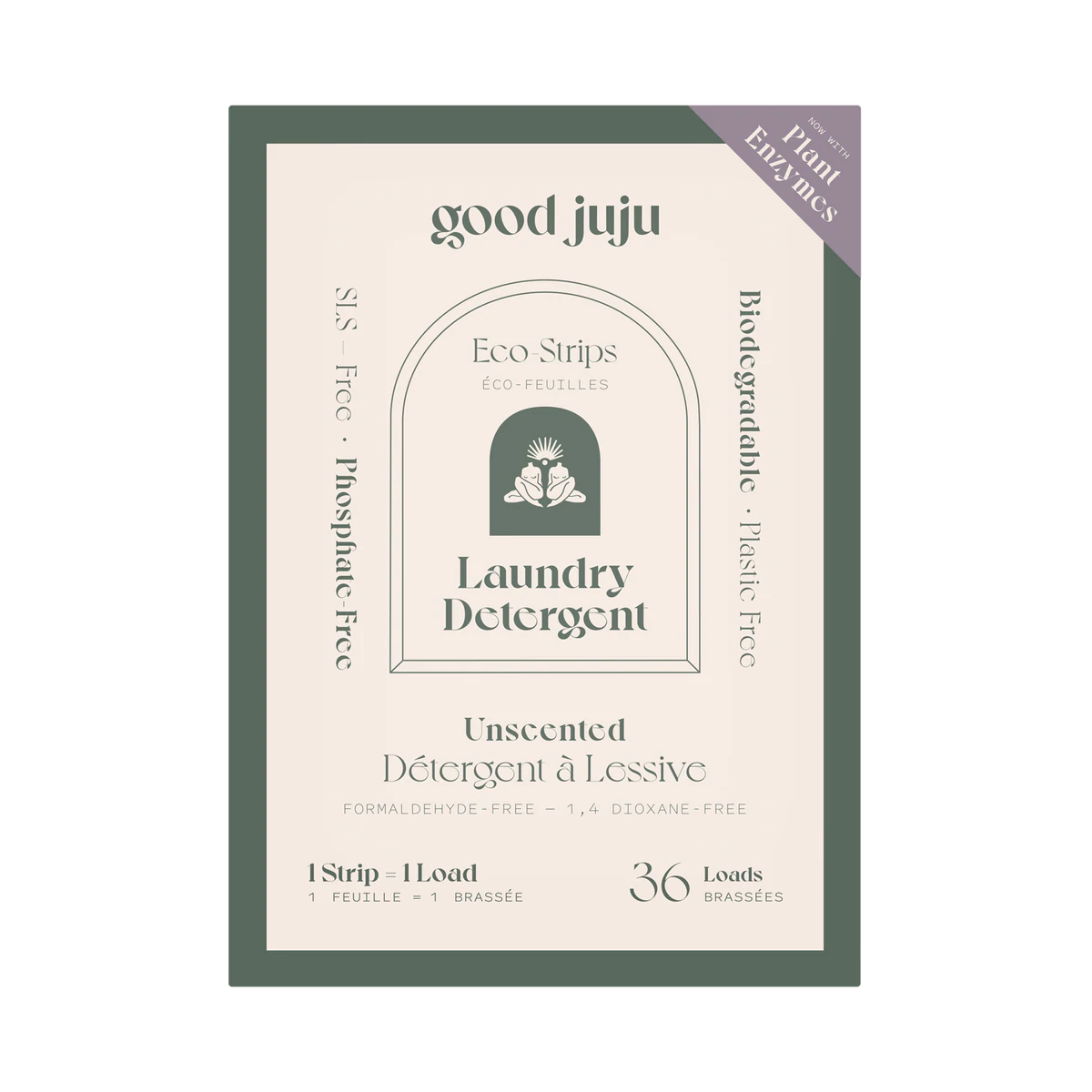 Good Juju Laundry Detergent Eco Strips Unscented 36 loads