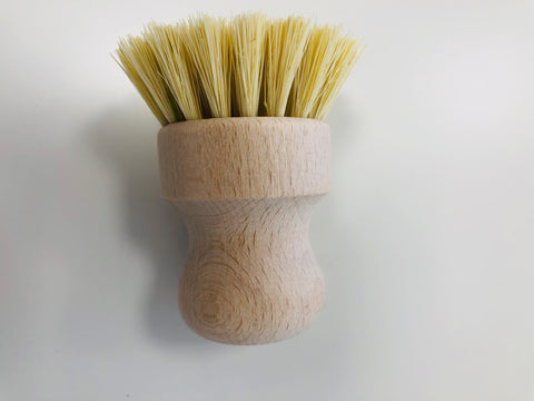 Wooden Pot Brush Soft Bristles