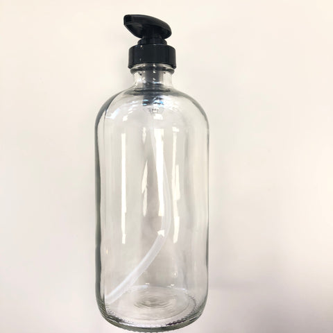 Clear Bottle 16oz with Pump Cap