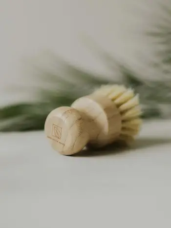 Bamboo Pot Brush Sisal Fibre Dish Brush