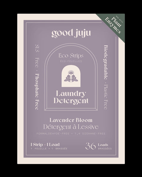 Good Juju Laundry Detergent Eco Strips Lavender Bloom 36 loads