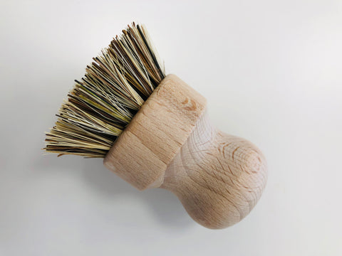 Wooden Pot Brush Hard Bristles