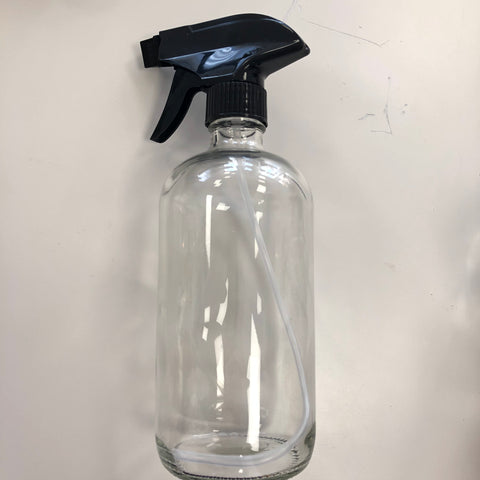 Clear Bottle 16oz with Spray Top