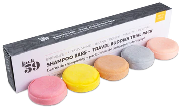 Jack59 Shampoo Bars Travel Buddies Trial Pack
