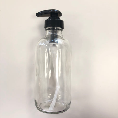 Clear Bottle 8oz with Pump