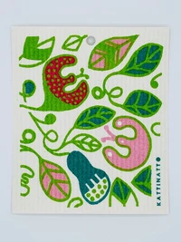 Swedish dish cloth Vines of Color