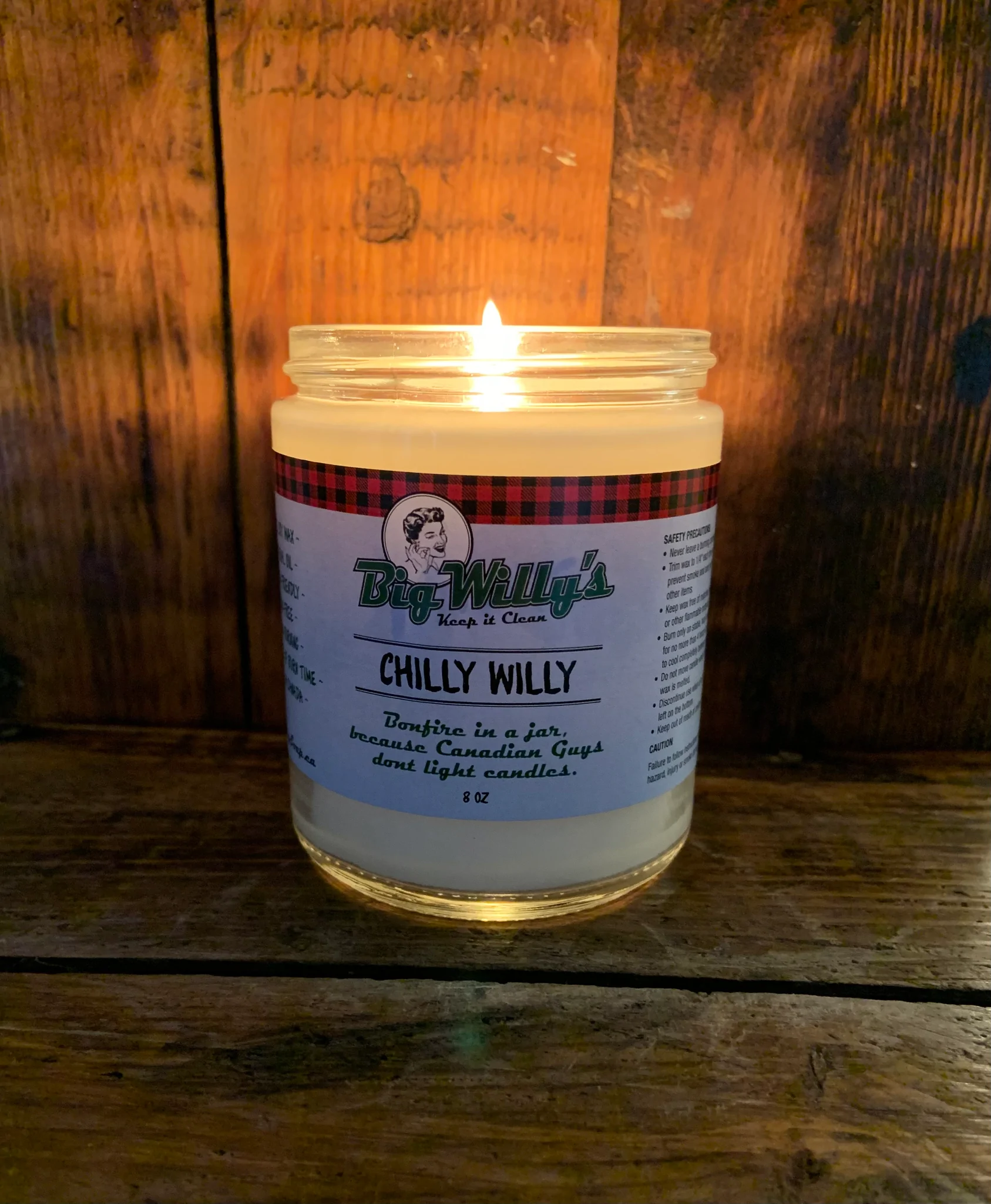 Big Willy's Chilly Willy Mini Bonfire Candle